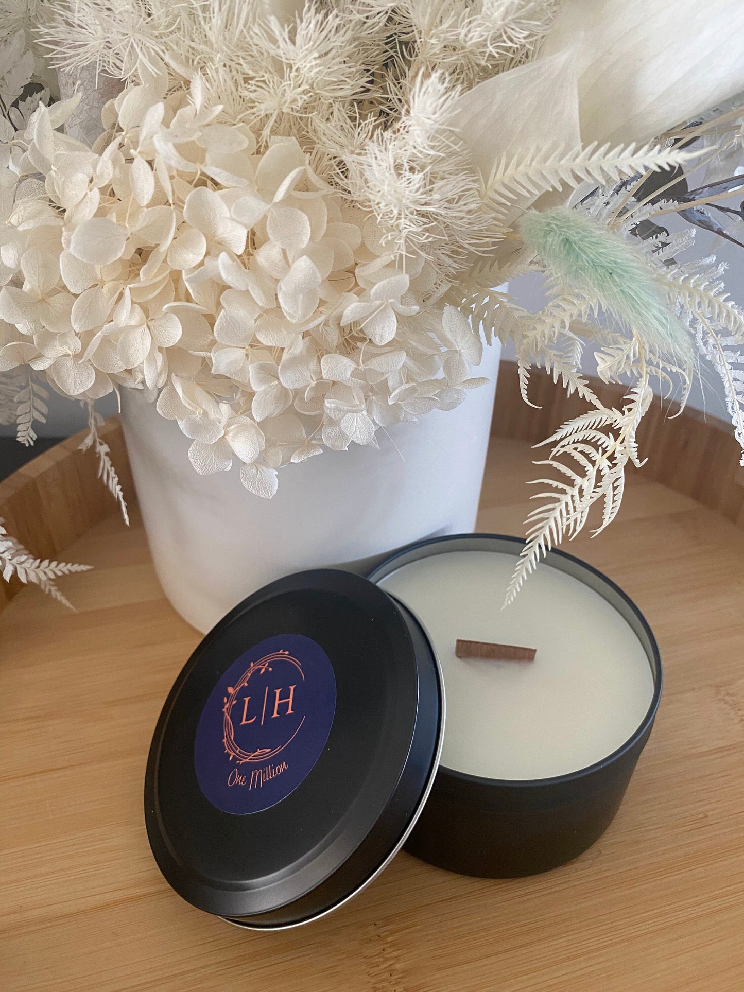 Matte Black Candle Tin