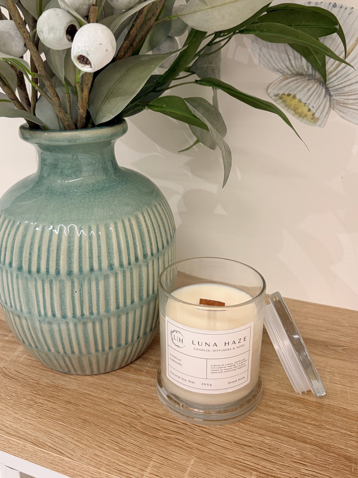 Large Glass Candle Jar