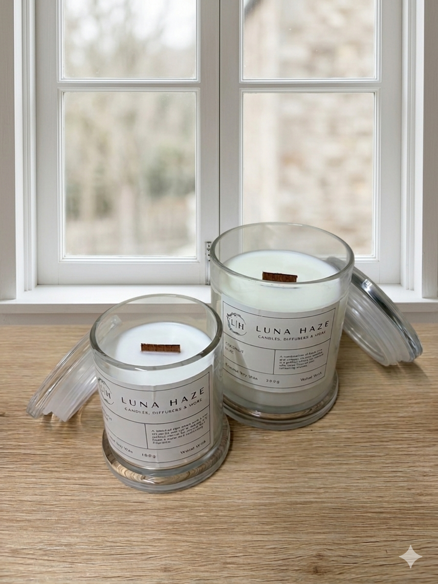 Small Glass Candle Jar