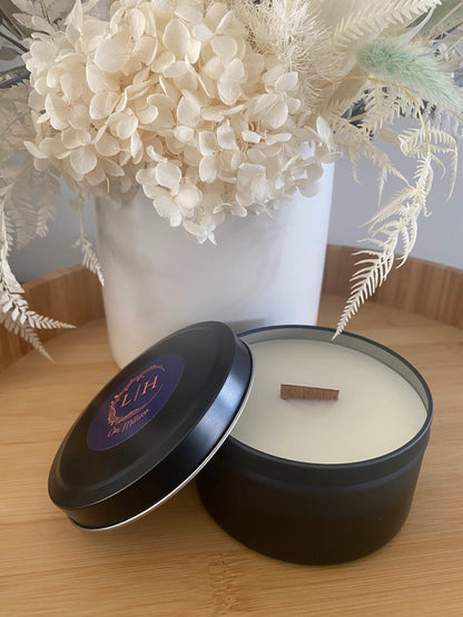 Matte Black Candle Tin