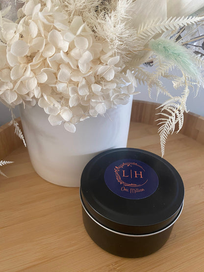 Matte Black Candle Tin