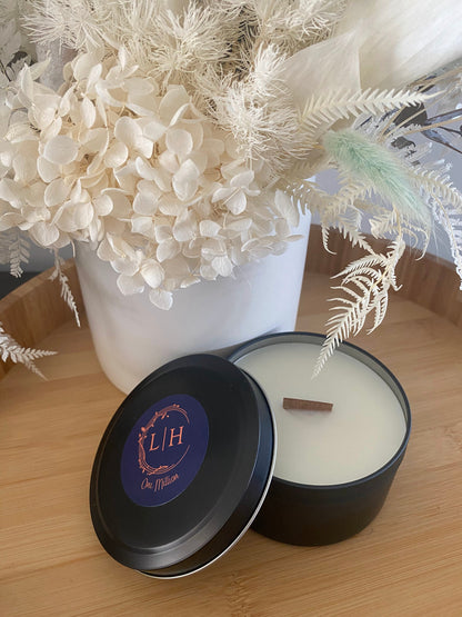 Matte Black Candle Tin