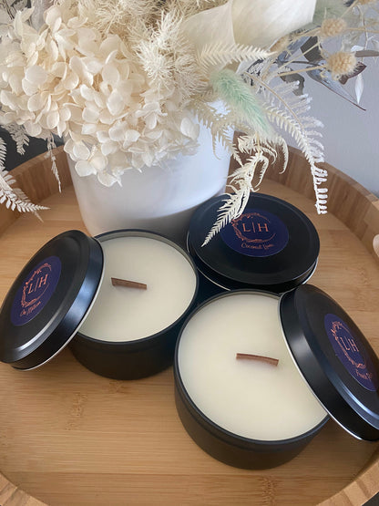 Matte Black Candle Tin